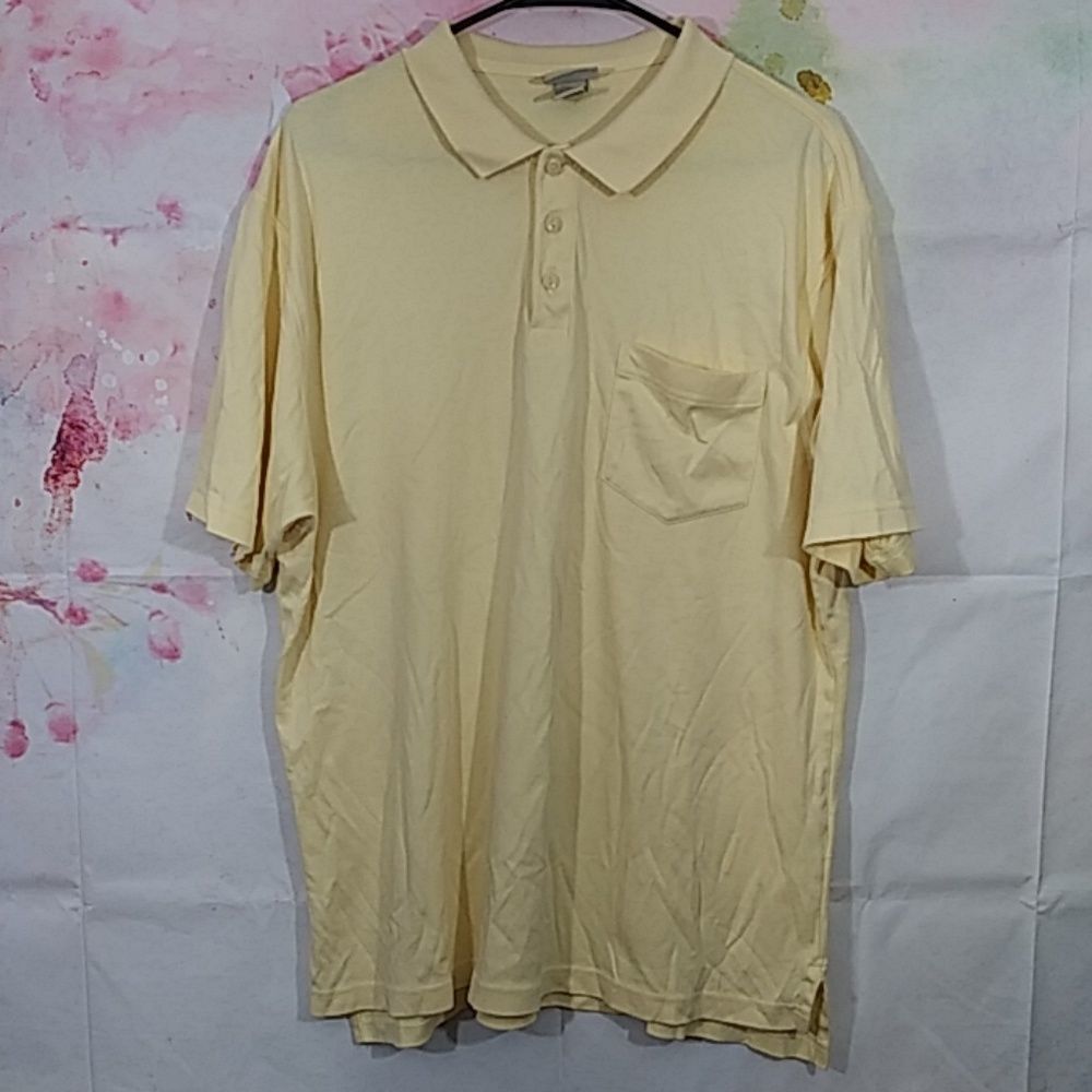 L.L Bean Yellow Polo Short